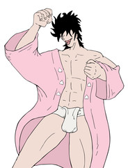 creative draw of funny cartoon man