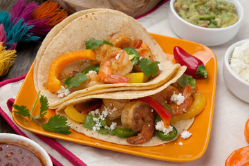 Two Shrimp Fajitas