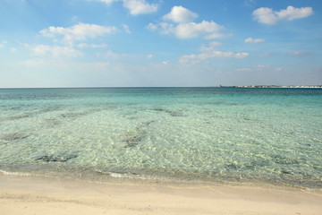 Coastline near Porto Cesareo in Salento, Italy