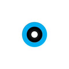 art of the eye of owl logo vector