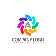 A LETTER LOGO TEMPLATE