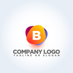 B LETTER LOGO TEMPLATE
