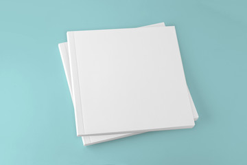 Blank square cover book template