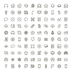 Communication flat icon