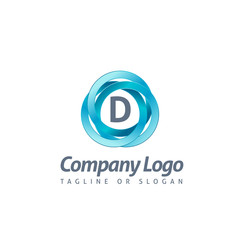 D LETTER LOGO TEMPLATE