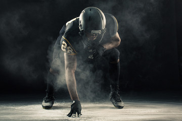 African American football player. © digitalskillet1