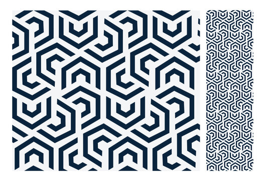 vintage tiles patterns antique seamless design in Vector illustration