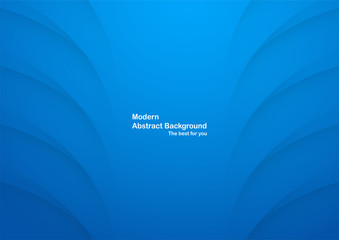 Abstract blue curve background with copy space for white text. Modern template design for cover, brochure, web banner and magazine.