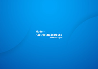 Abstract blue curve background with copy space for white text. Modern template design for cover, brochure, web banner and magazine.