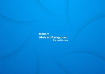 Abstract blue curve background with copy space for white text. Modern template design for cover, brochure, web banner and magazine.