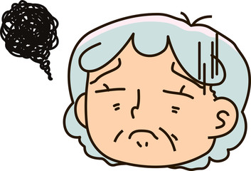 Grandma Facial expressions,disappointed