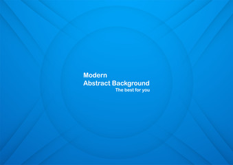 Abstract blue curve background with copy space for white text. Modern template design for cover, brochure, web banner and magazine.