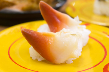 回転寿司 蒸しほっき貝