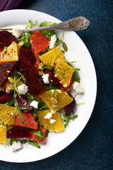 Beetroots salad with oranges