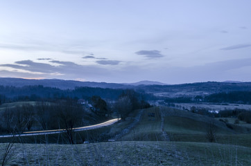 Panorama wzgórz 