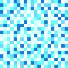 Seamless pixel blue white pattern for background vector illustration