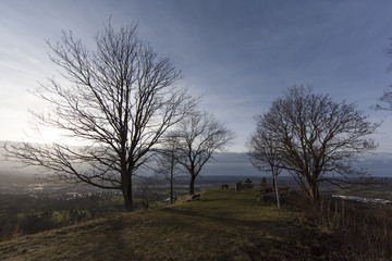 Fototapeta premium Landschaft im Herbst - Schwäbische Alb