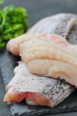 Raw fish ready for cooking