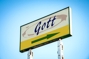 Schild 301 - Gott