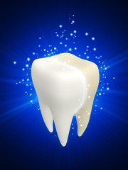 Process of cleaning teeth