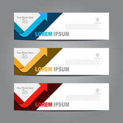 Design horizontal template flyer banner. Vector illustration.