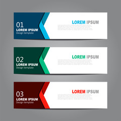 Design horizontal template flyer banner. Vector illustration.