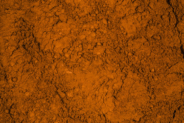 texture of cocoa powder, closeup image, background photo