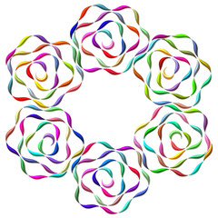 Abstract colorful frame