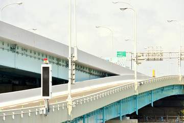 Obraz premium 都市高速 福岡市百道出入口付近