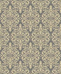 Orient vector classic golden pattern. Seamless abstract background with vintage elements. Orient background. Ornament for wallpaper and packaging