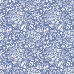 Paisley background. Hand Drawn ornament. Vector illustration