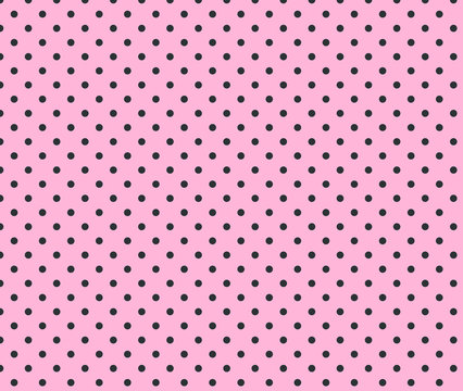 Black and Pink Polka Dot Background