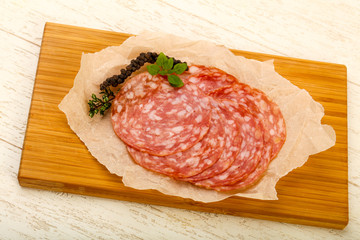 Sliced salami