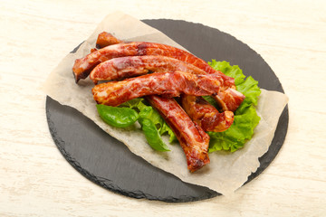 Smoked pork ribs