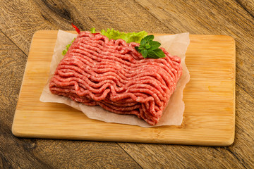 Minced beef meat