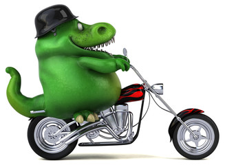 Fun trex - 3D Illustration © Julien Tromeur