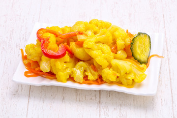 Pickled cauliflower cabbage