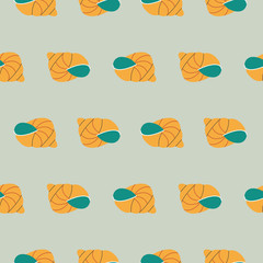 Seamless pattern. French escargot.