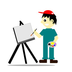 men action pait and drawing