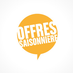 offres saisonnière