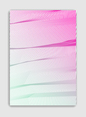 Art linear vector minimalistic trendy brochure design, cover template, geometric halftone gradient. For Banners, Placards, Posters, Flyers. Perfect and unlike, pattern texture.