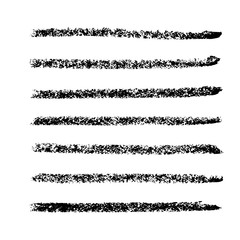 Obraz premium Brush stroke set. Chalk. Texture.