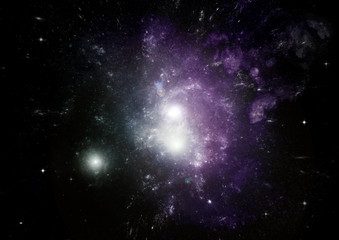 galaxy in a free space