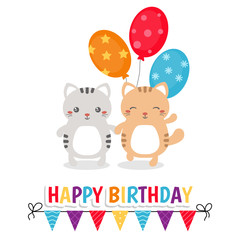 Obraz premium cute cats illustration