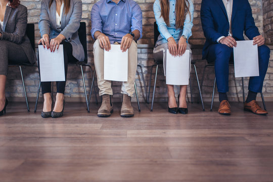 Photo Of Candidates Waiting For A Job Interview