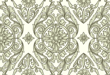 Fototapeta premium Seamless decorative pattern