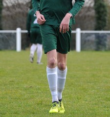 Fototapeta premium footballeur sur le terrain