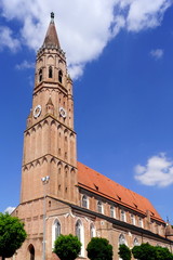 Fototapeta na wymiar Kirche St. Jodok in LANDSHUT ( Bayern ) 