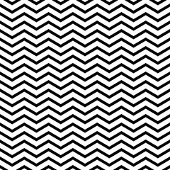 Seamless Pattern with Geometric Abstract Wave, Black and White Pattern for Fabric and Wrapping Paper, Vector Illustration