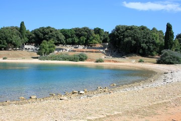 roman remains in Verige bay, N.P. Brioni, Croatia